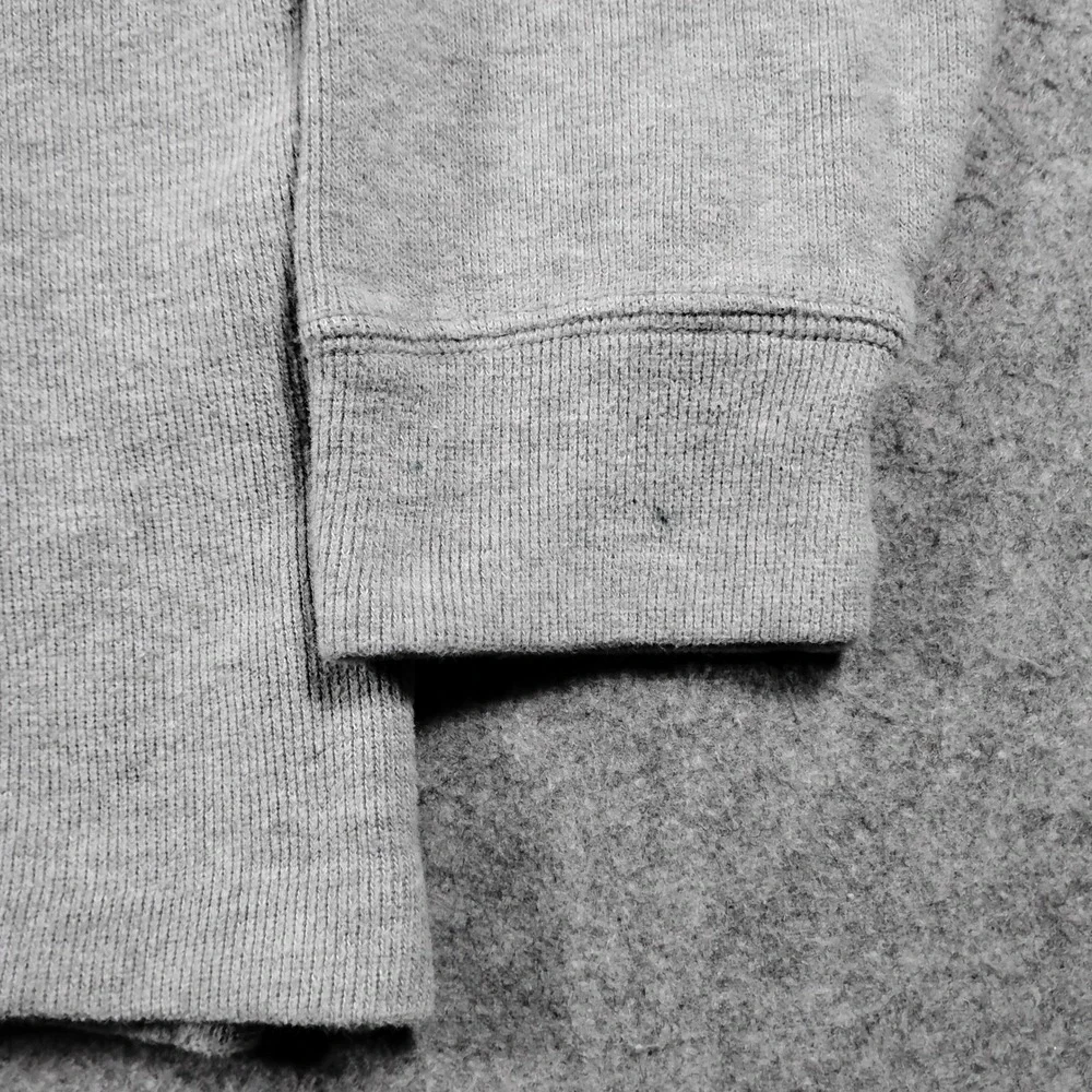 Polo Ralph Lauren Quarter Zip Pullover Men Medium Gray Cotton Sweater Mock Neck